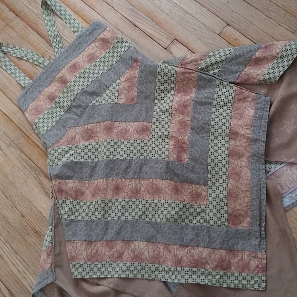 Festival Boho Patchwork Mini Dress Handmade - Picture 13 of 15